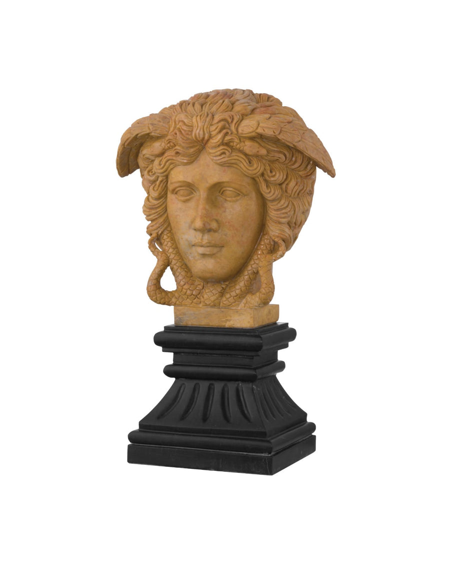 Decorative Objects Hypnos Head on Metal Plinth