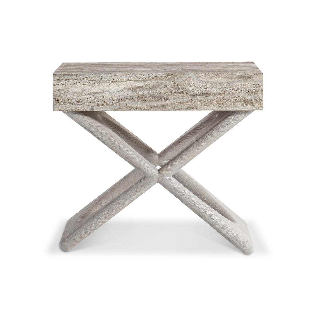Sereno Travertine Nightstand