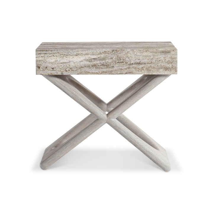 Sereno Travertine Nightstand