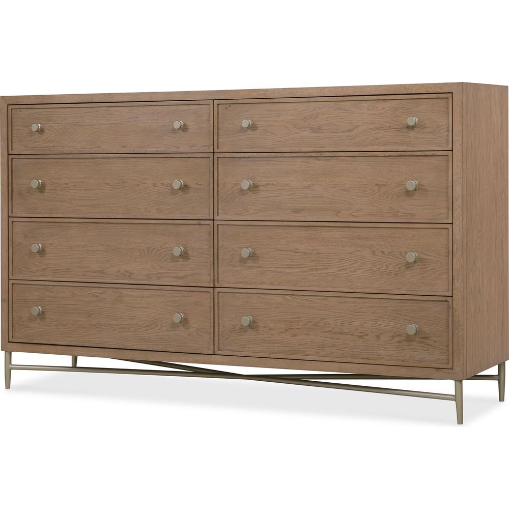 Sonnet Eight-Drawer Dresser - Medium Wood