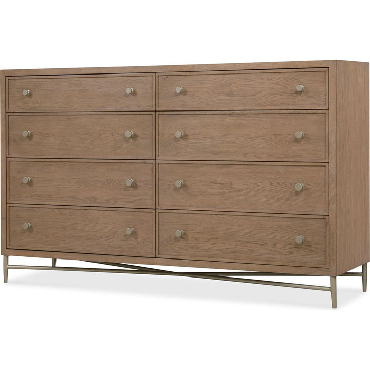 Ballad Eight-Drawer Dresser - Medium Wood