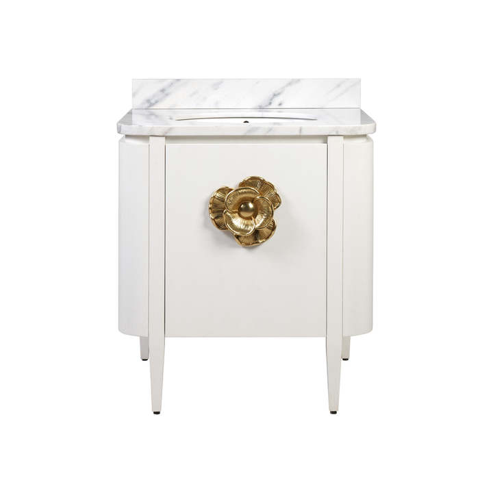 Vanities Briallen 30" White Vanity with Oval Undermount Sink