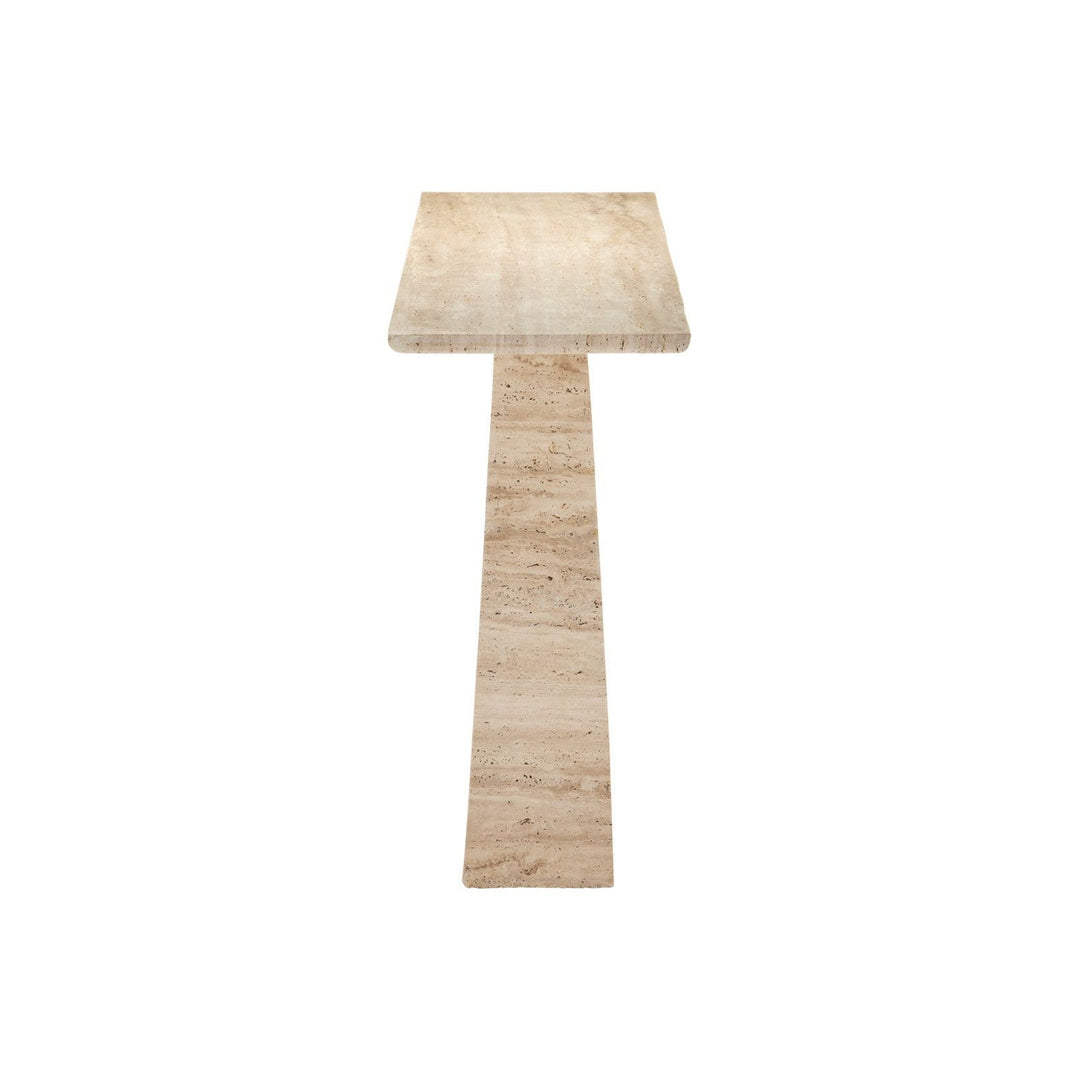 Demi Travertine Console Table