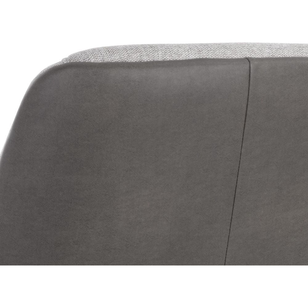 Lucier Lounge Chair - Belfast Heather Grey / Bravo Ash