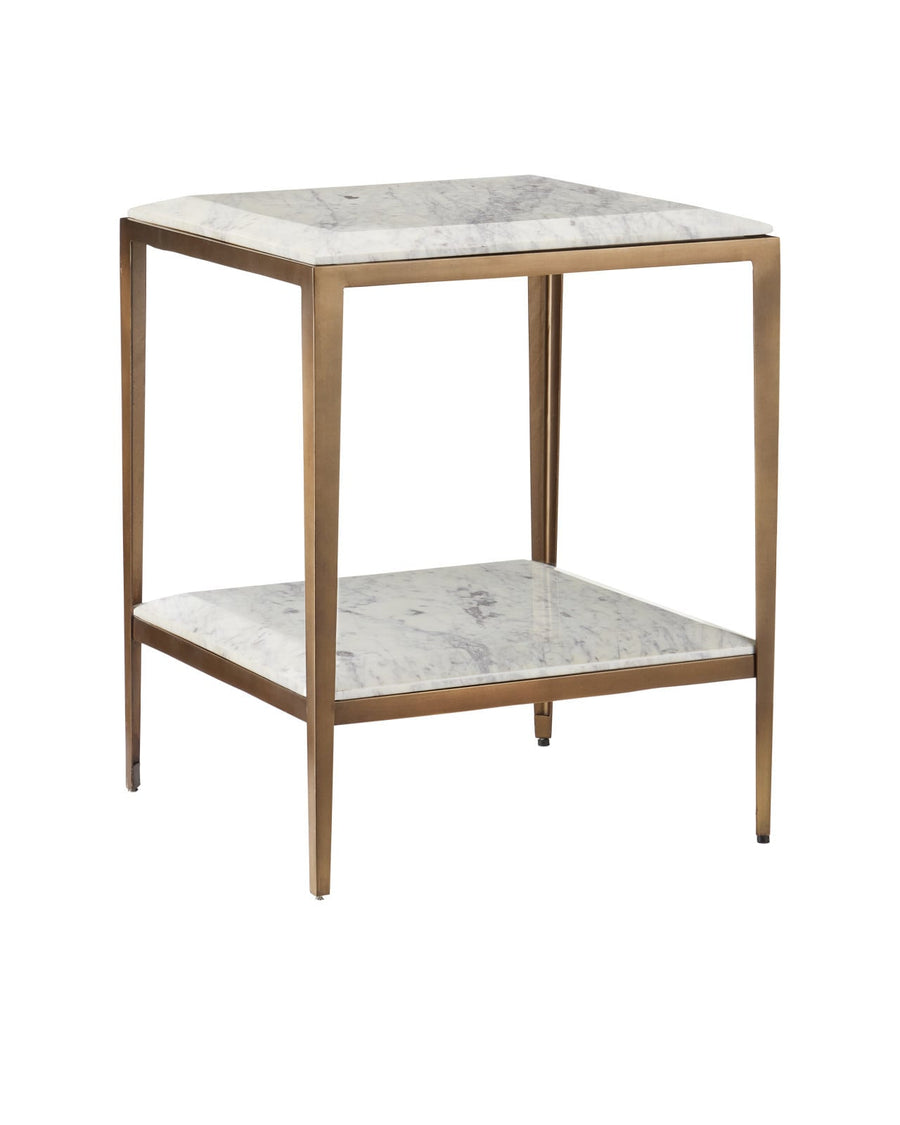Side Tables Oblique Marble Side Table
