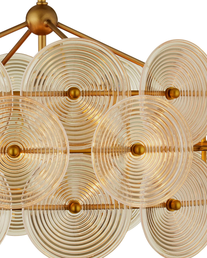 Chandeliers Whirlwind Medium Gold Chandelier