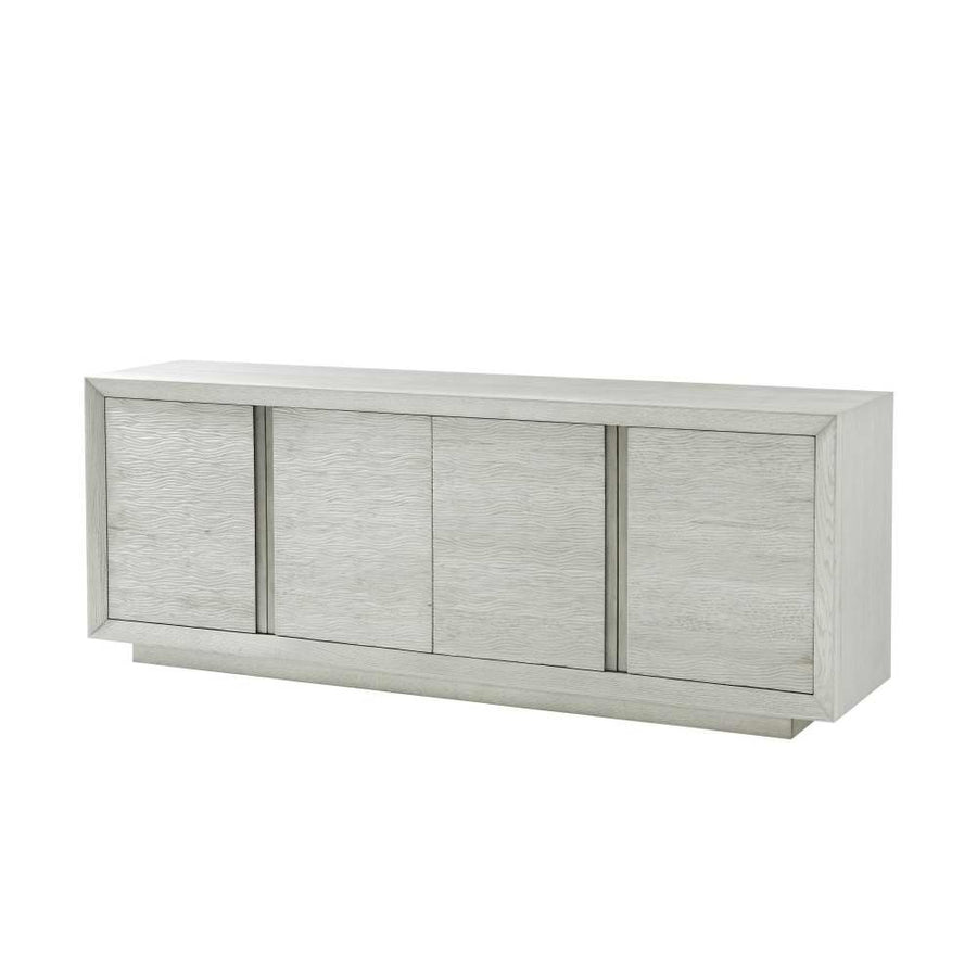 Essence Media Cabinet-Theodore Alexander-THEO-TA61168.C336-Bookcases & CabinetsOpal\Brushed Pewter-1-France and Son