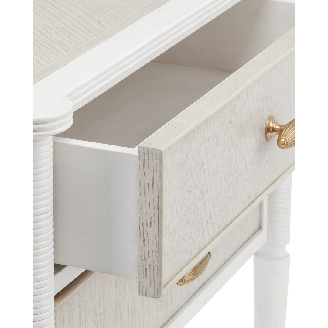 Aster White Nightstand