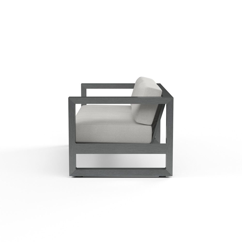 Outdoor Sofas and Sectionals Redondo Loveseat in Cast Silver, No Welt