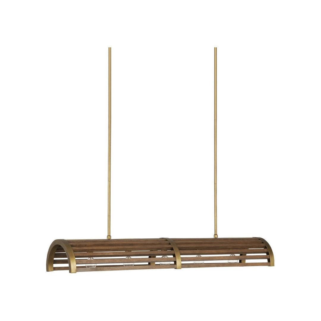 Woodbine Chestnut Rectangular Chandelier