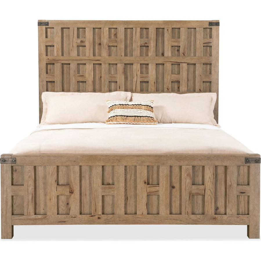 Beds Terrace Row Queen Panel Bed - Light Wood