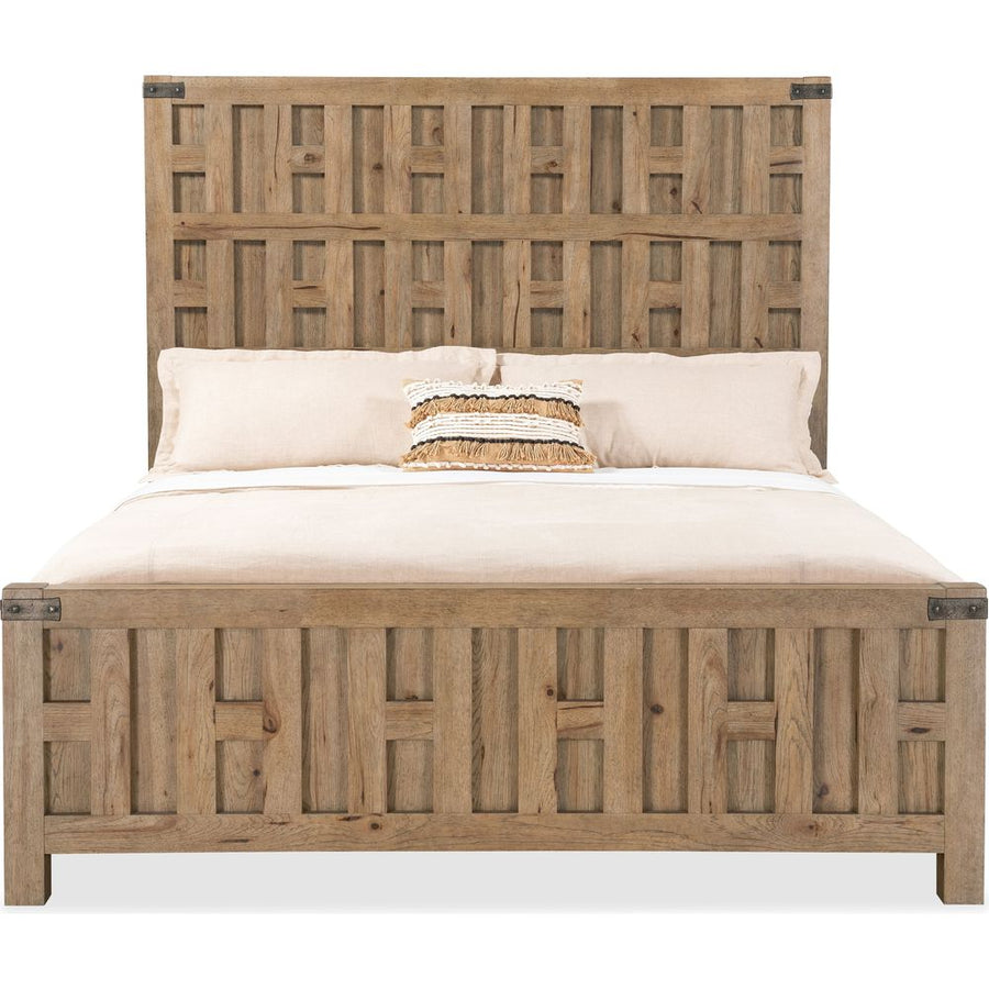 Beds Vineyard Row California King Panel Bed - Light Wood