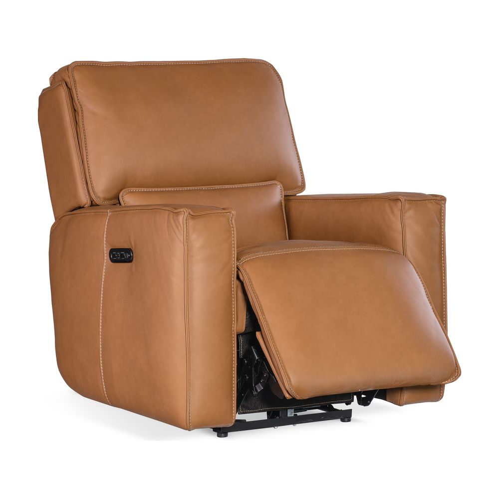Lounge Chairs: Recliners Sutton Zero Gravity Power Recliner with Power Headrest - Brown