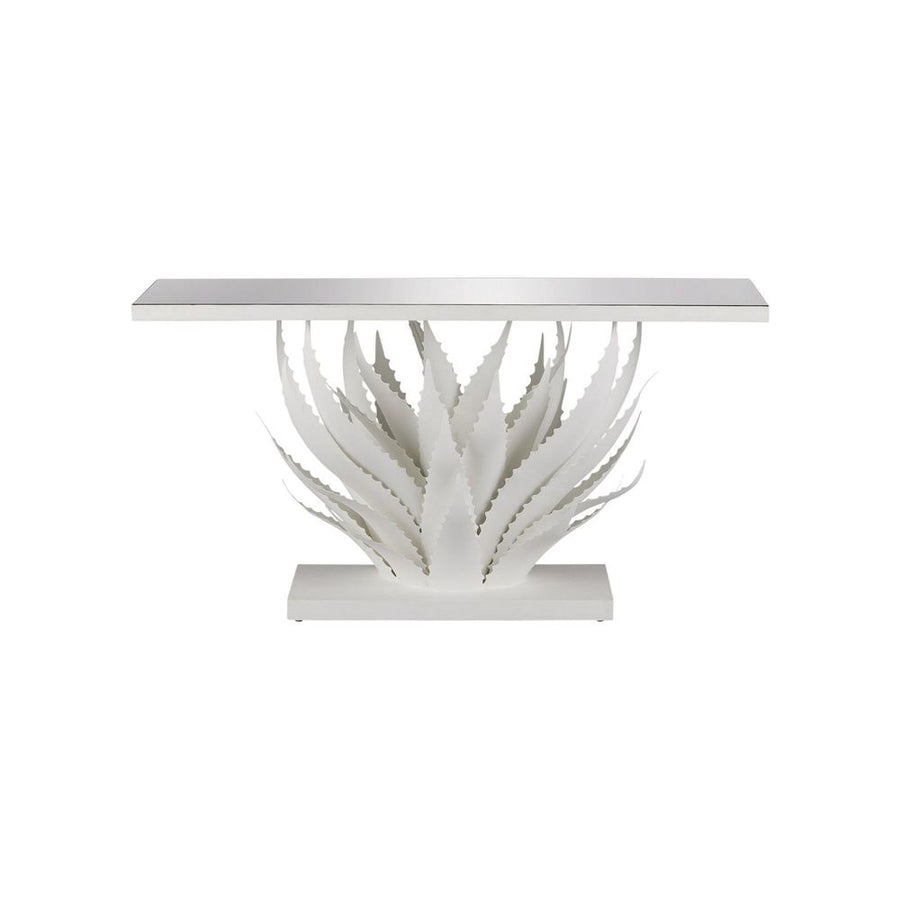 Console Tables Agave White Console Table