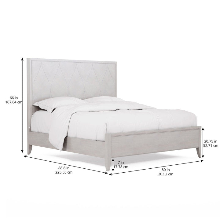 Mezzanine King Panel Bed - Grey