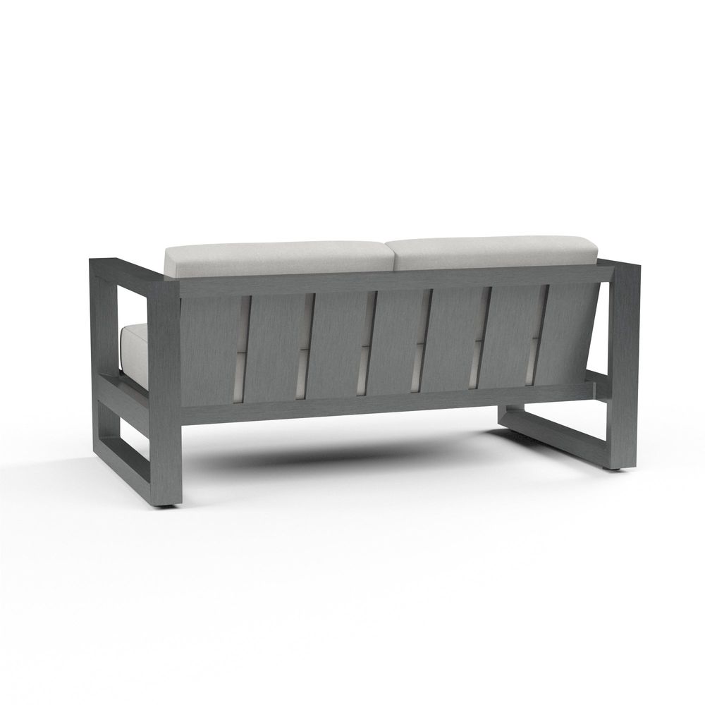 Outdoor Sofas and Sectionals Redondo Loveseat in Cast Silver, No Welt