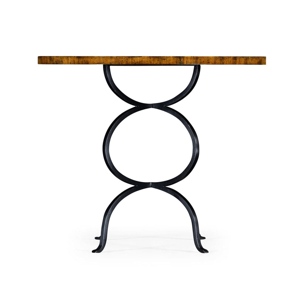 Casually Country Collection Bistro Round Centre Table-Jonathan Charles-JCHARLES-003991-AB-Side Tables-2-France and Son