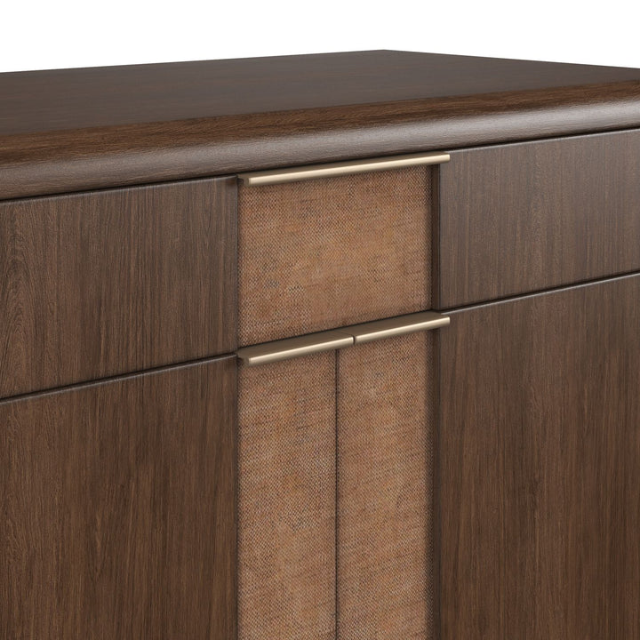 Verge Accent Door Chest — Handcrafted Walnut