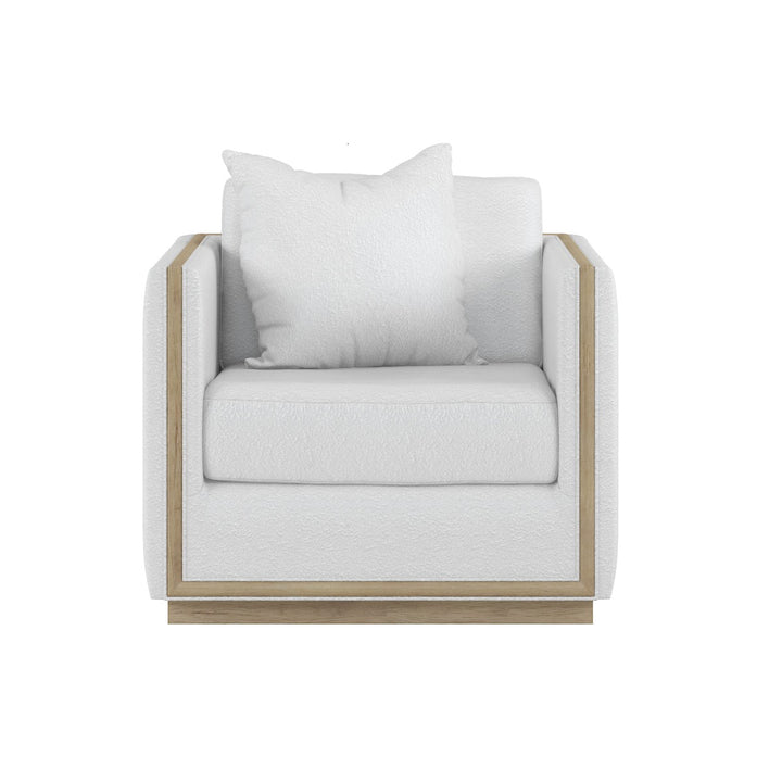 Cassat Channeled Lounge Chair - White