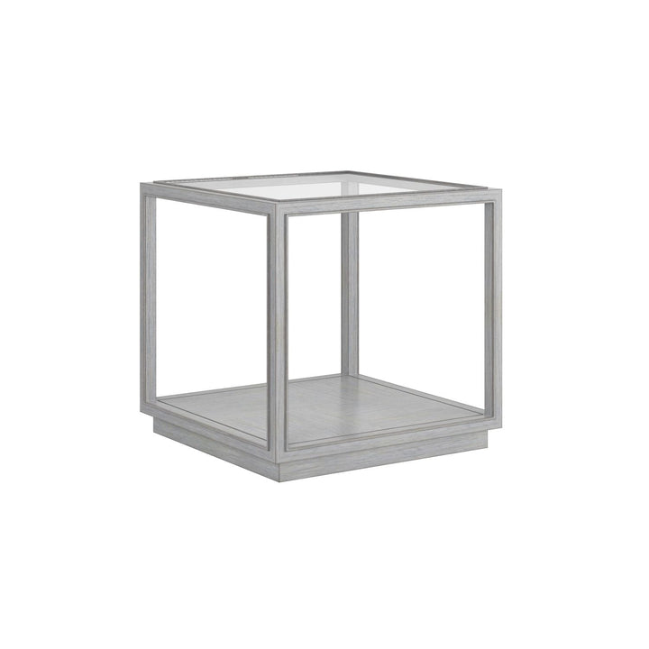 Glaze End Table Vintage Blue