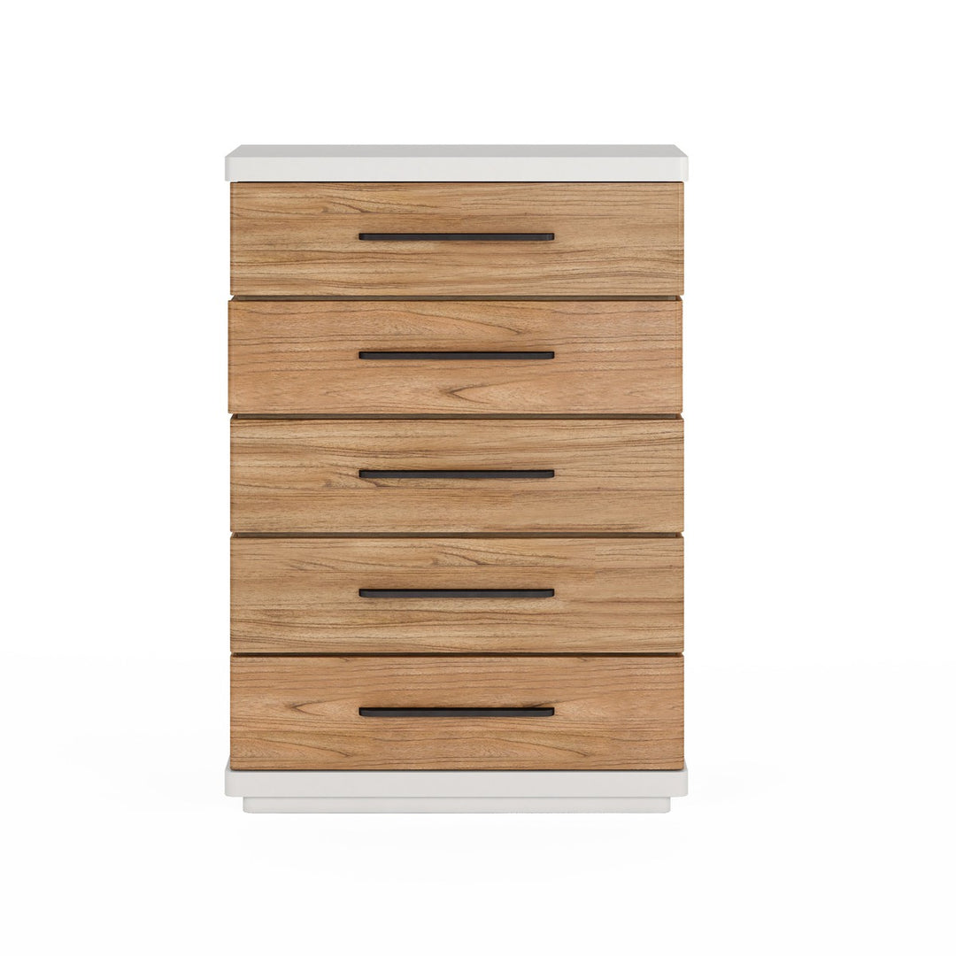 Portico Drawer Chest - Brown, White