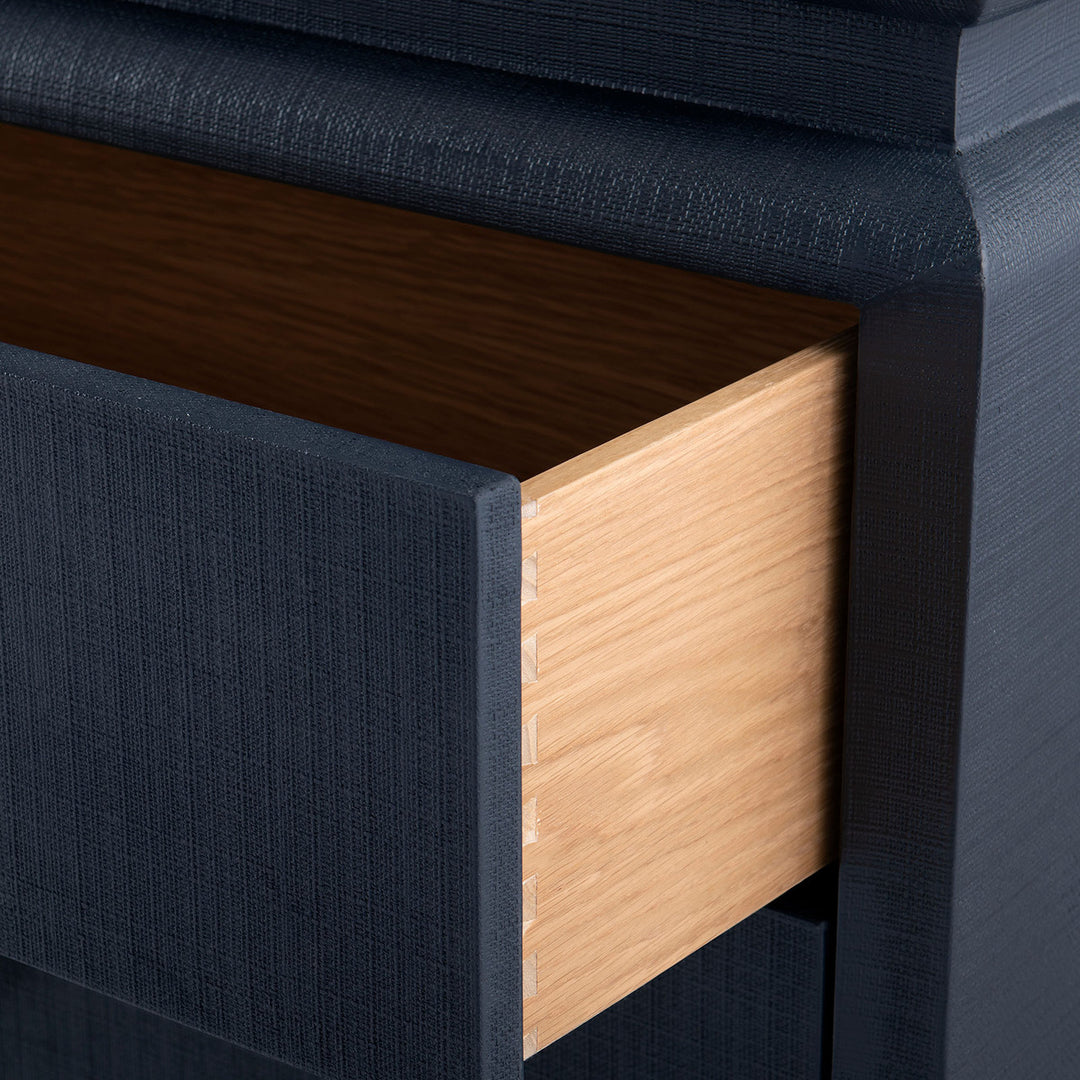 Elina 3-Drawer Side Table, Storm Blue