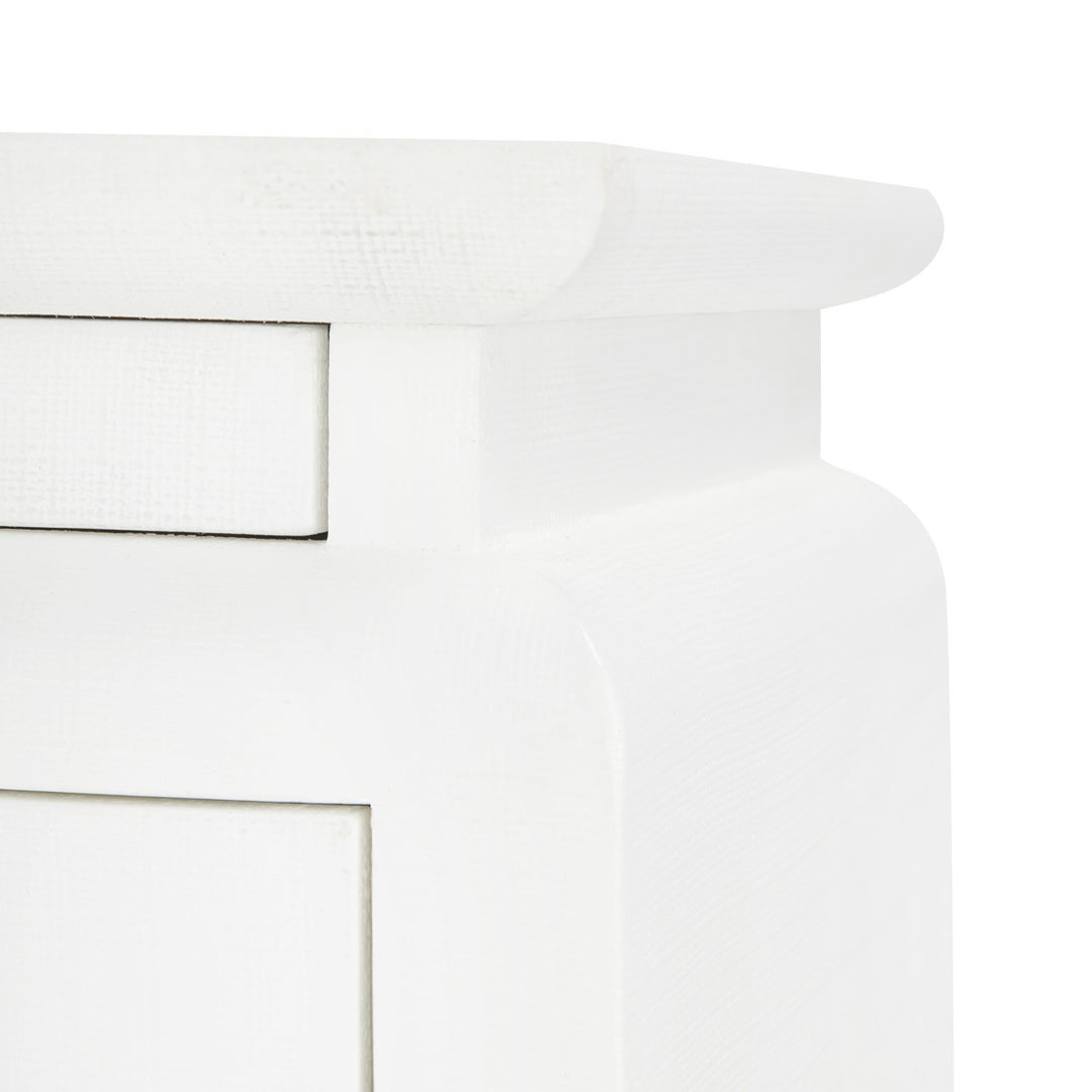 Elina 3-Drawer Side Table, Vanilla