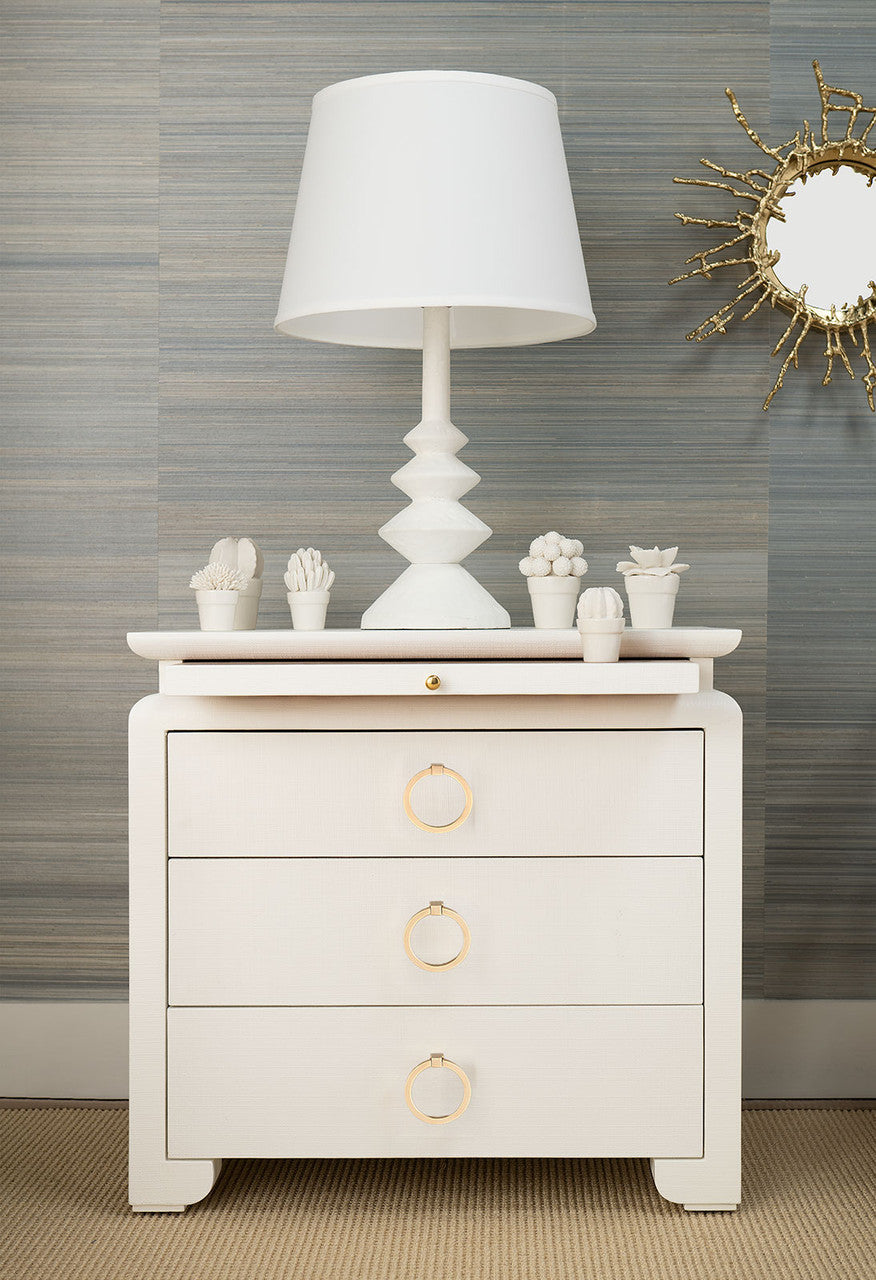 Elina 3-Drawer Side Table, Vanilla