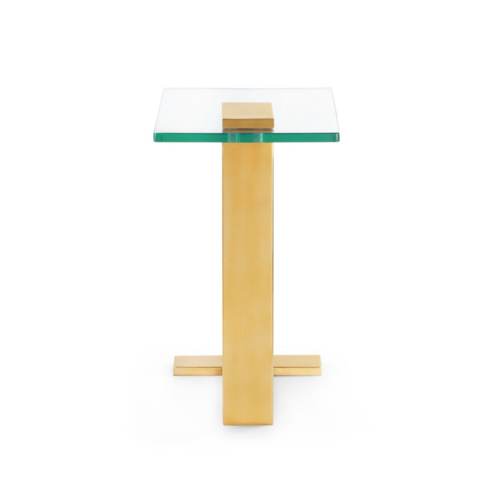 Elle Side Table, Brushed Brass