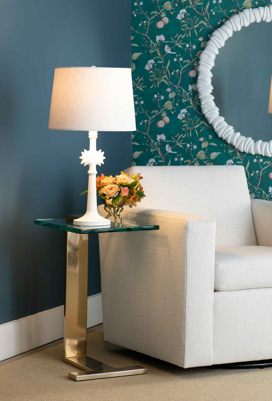 Elle Side Table, Brushed Brass