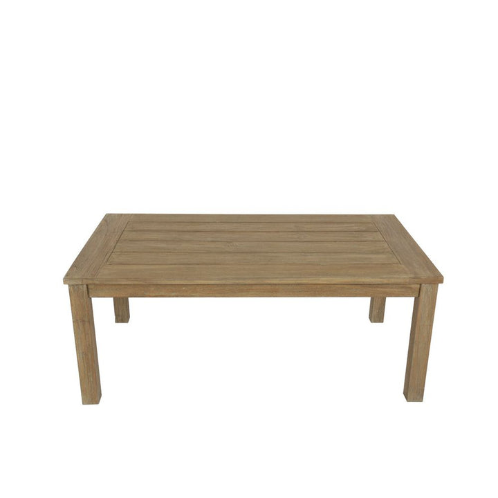 Outdoor Coffee Tables Coastal Teak Rectangular Outdoor Coffee Table