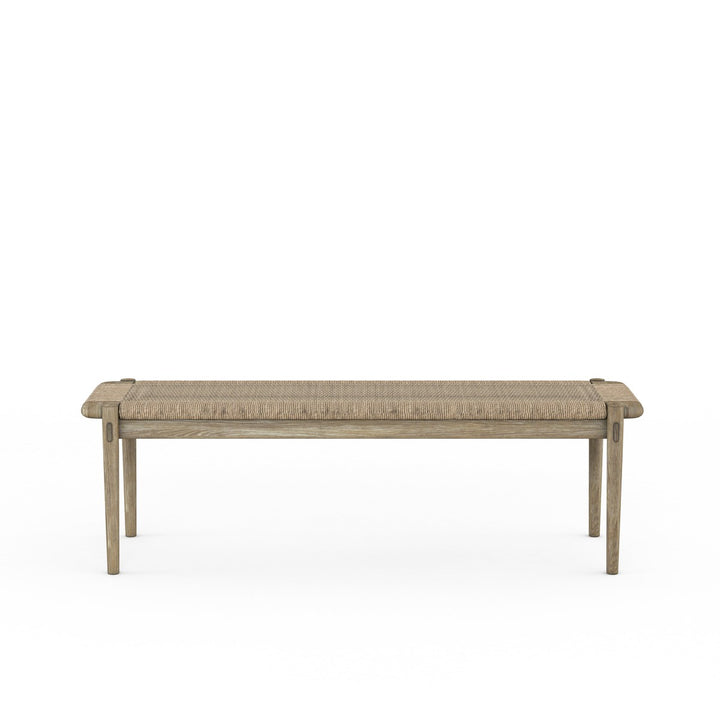 Frame Woven Bench - Brown