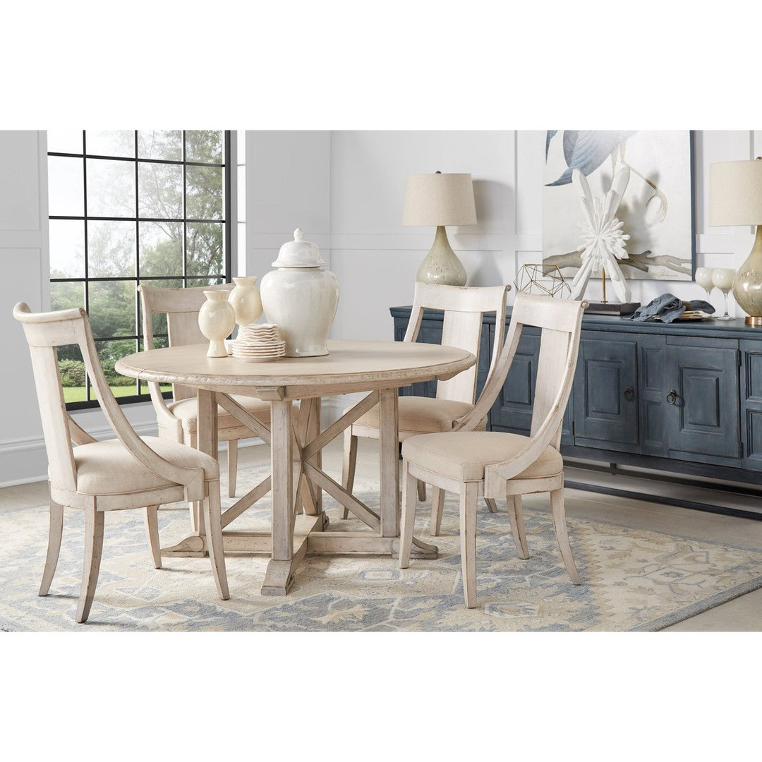 Alcove Round Dining Table - White