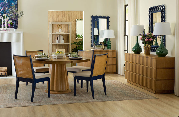 Ernest Side Chair, Deep Sea Blue