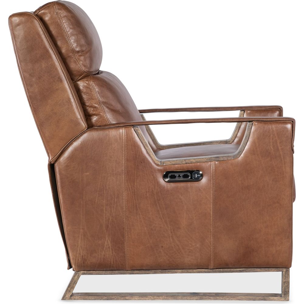 Relic Power Recliner w/Power Headrest - Brown