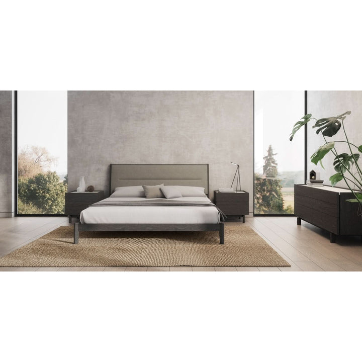 Ethan Queen Bed , Upholstered Headboard