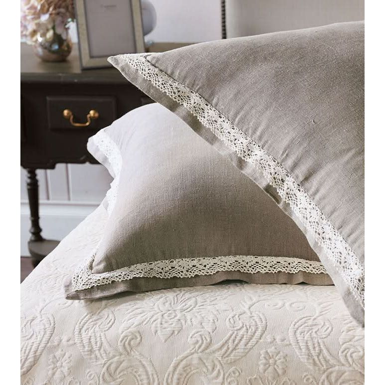 Bedding: Shams Shaggy Linen Euro Sham