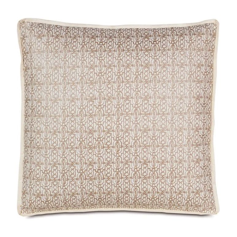 Bedding: Shams Belle Taupe Euro Sham