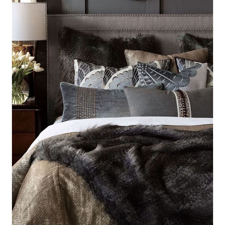 Bedding: Shams Nereida Faux Fur Euro Sham