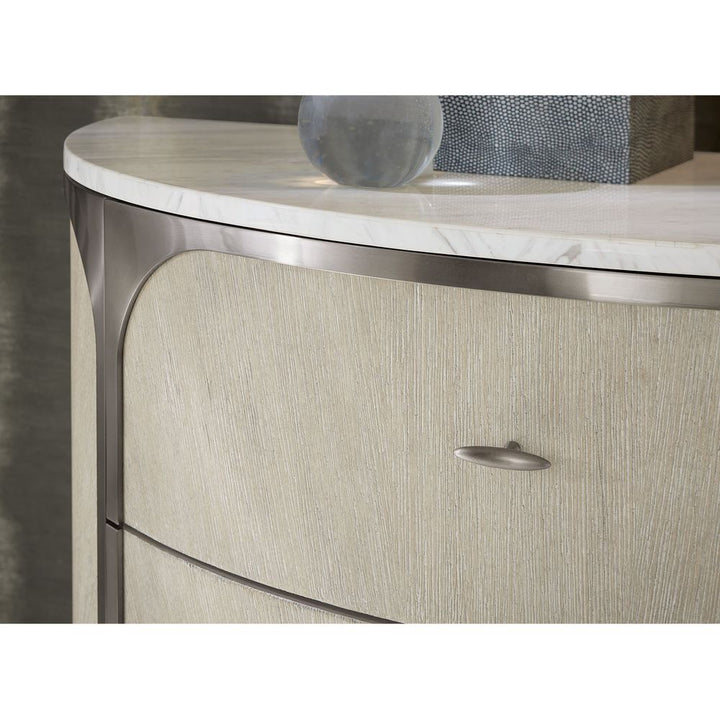 Nightstands Modern Mood Two Drawer T-Pull Nightstand - Light Wood