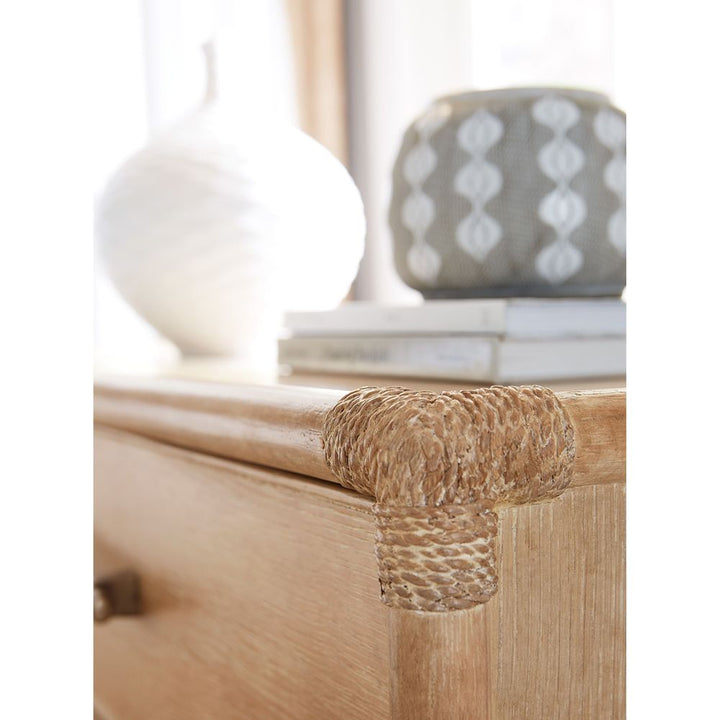Nightstands Retreat Pole Rattan Nightstand - Light Wood