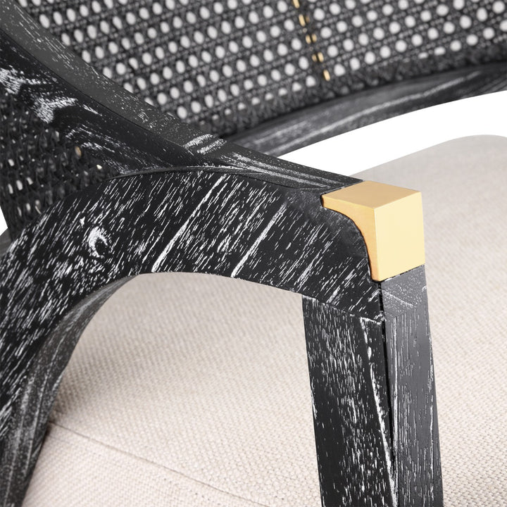 Edward Lounge Chair, Jet Black