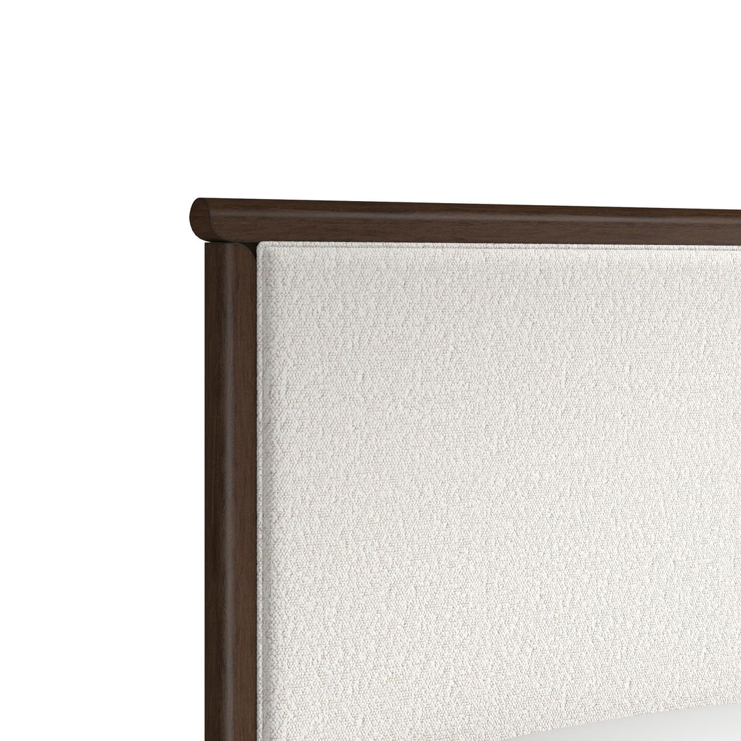 Verge King Upholstered Bed — Handcrafted Walnut