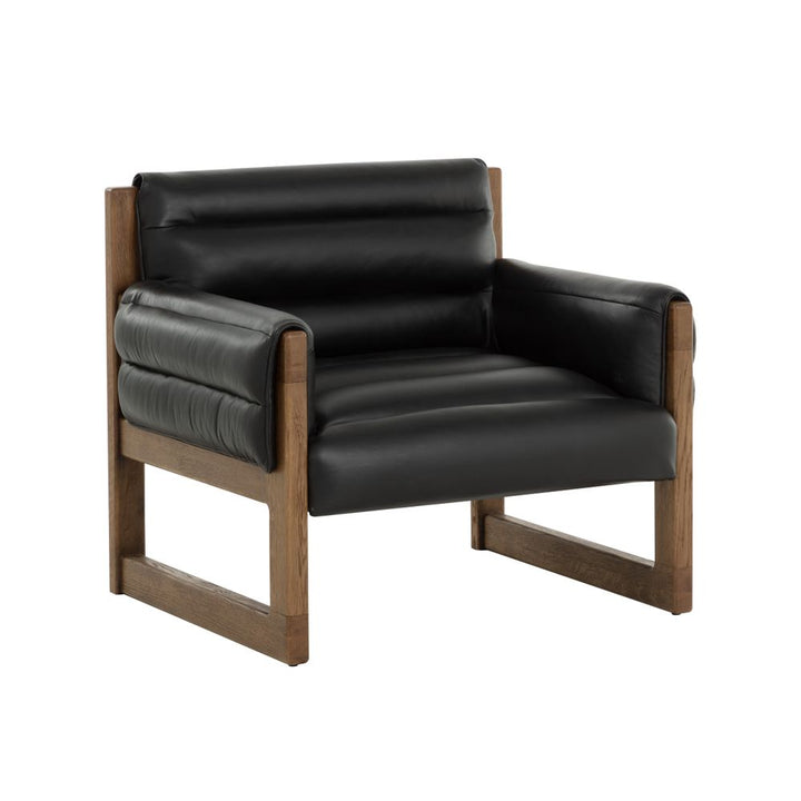 Lounge Chairs Ferguson Lounge Chair - Vintage Black Night Leather
