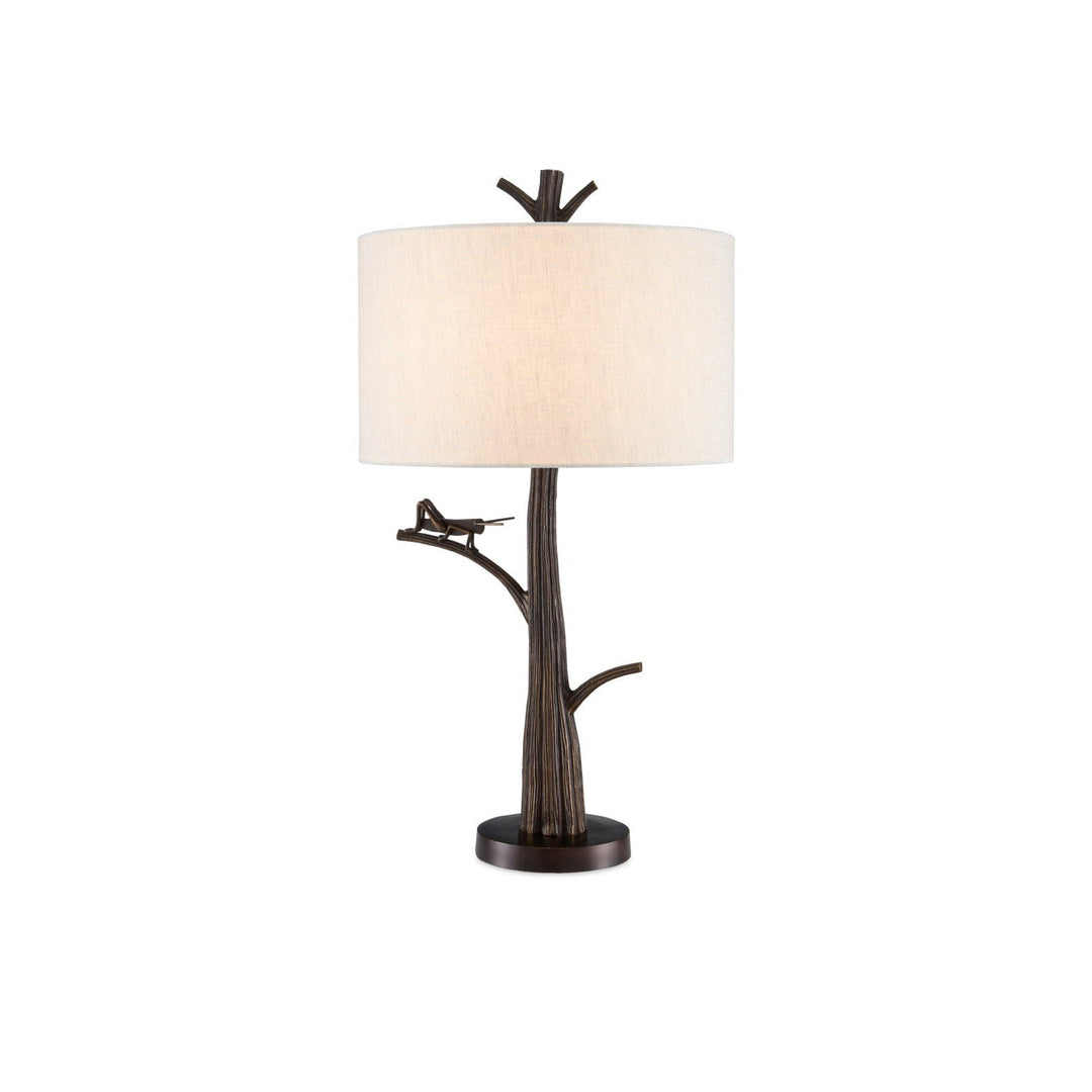 Grasshopper Bronze Table Lamp