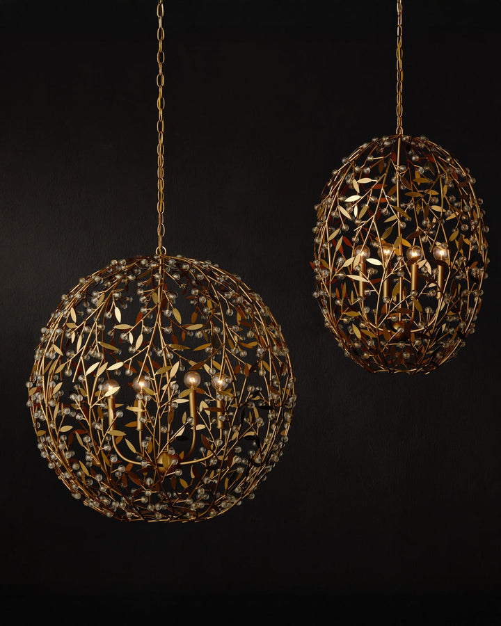 Chandeliers Secret Garden Gold Orb Chandelier
