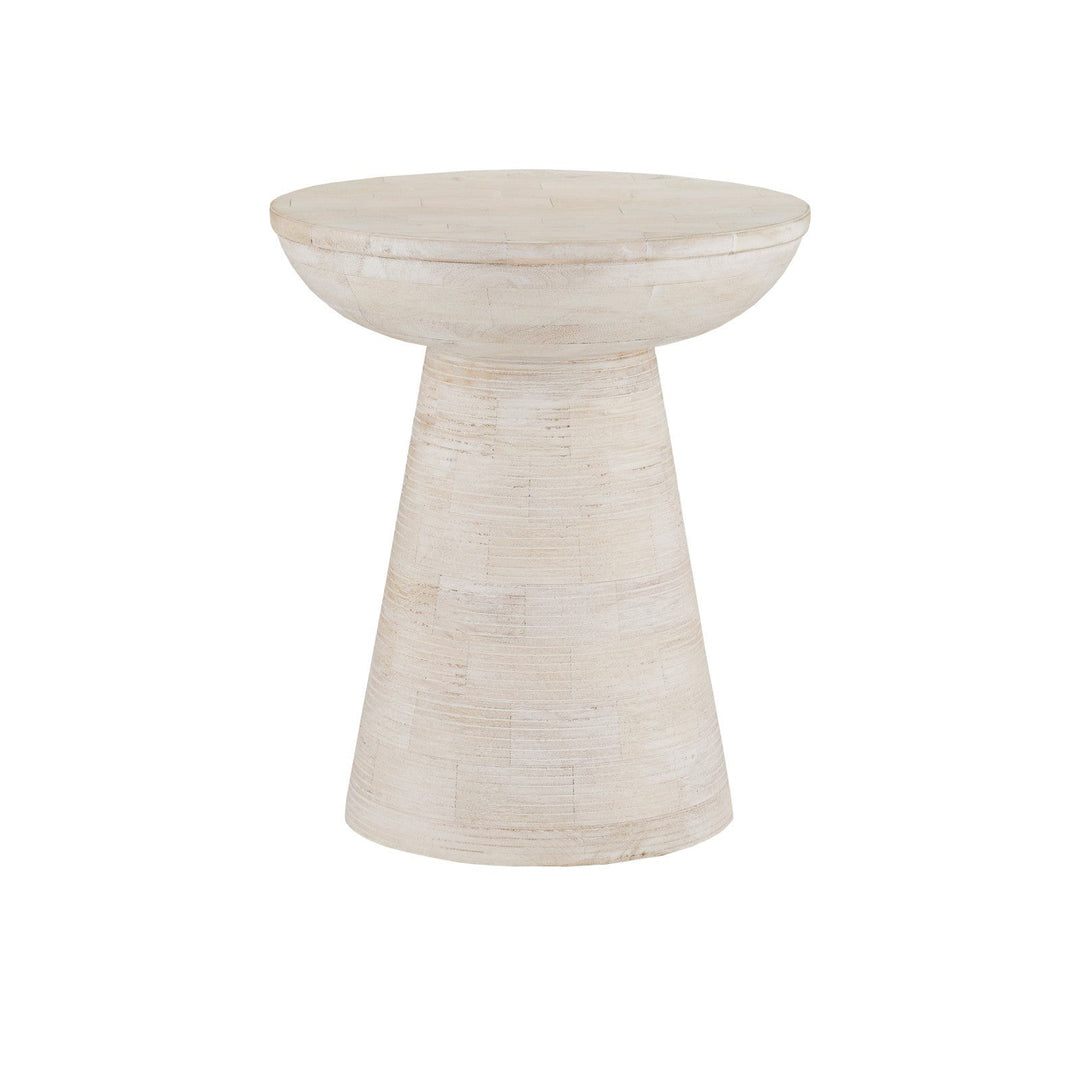 Gati Whitewash Accent Table