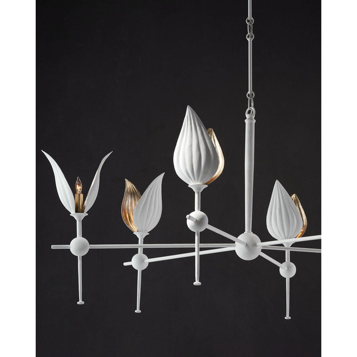 Peace Lily White Chandelier