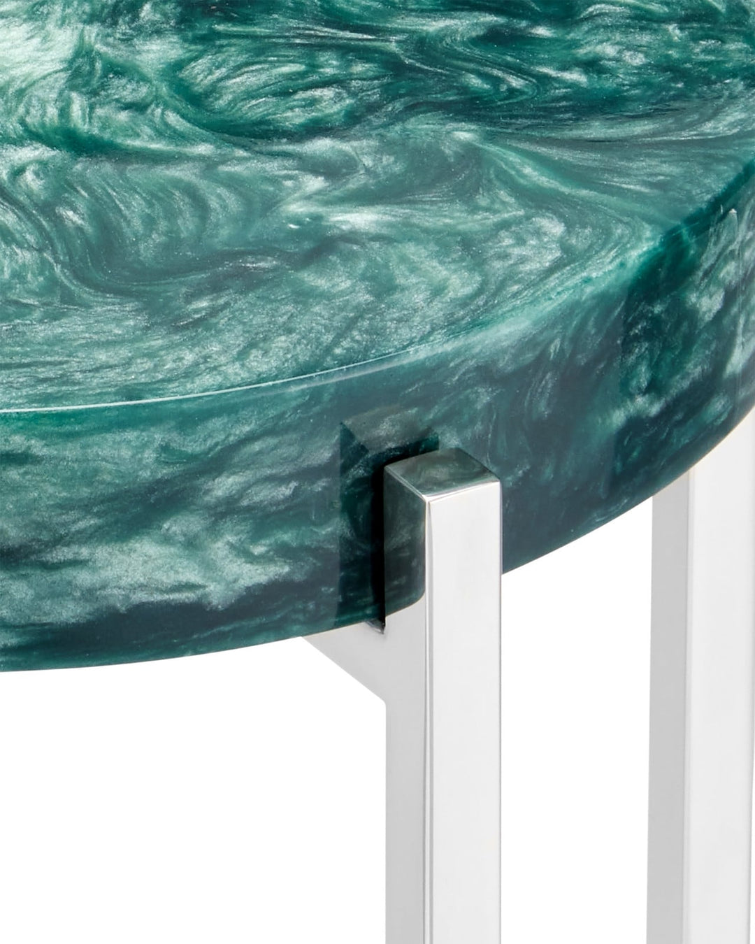 Side Tables Rina Teal Drinks Table