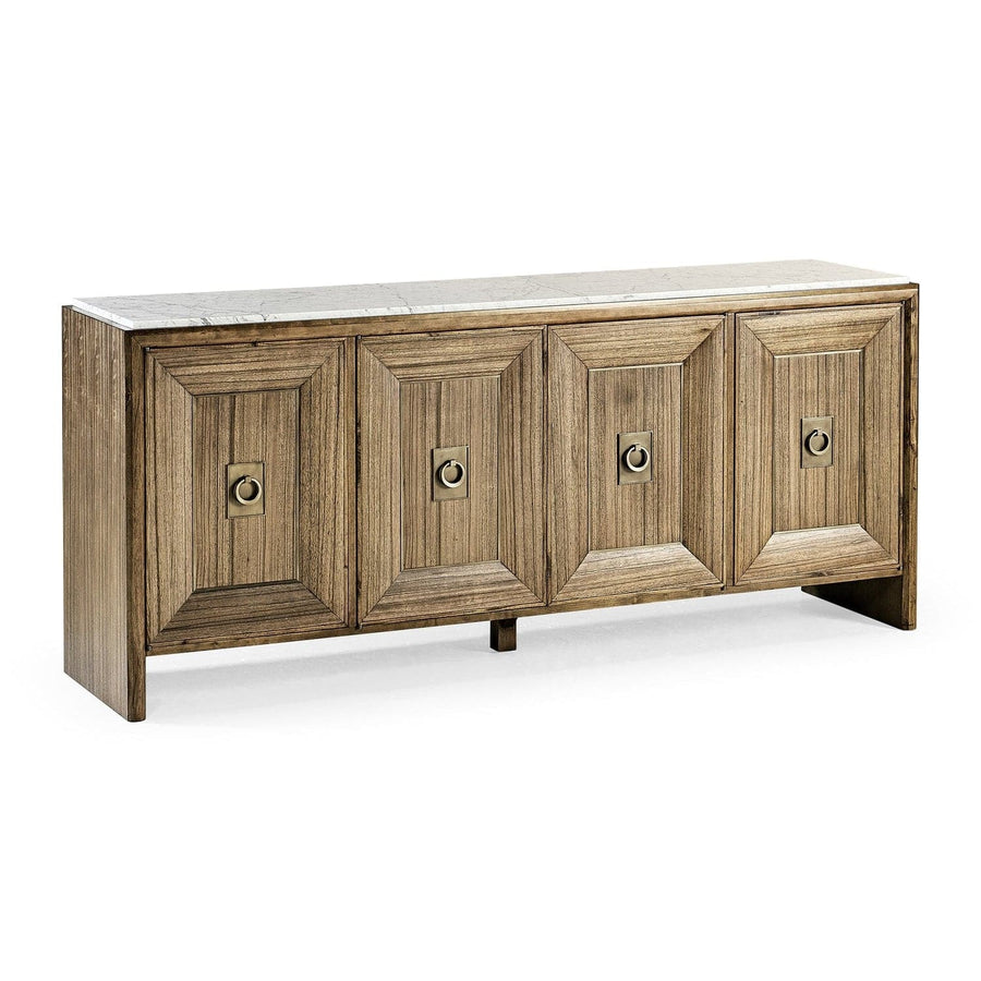 Hamilton White Marble Credenza-Jonathan Charles-JCHARLES-496006-PGA-M025-Sideboards & Credenzas-1-France and Son
